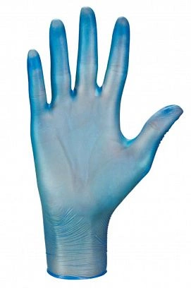 Перчатки Виниловые голубые 4,7гр "Mercator" - M (50пар) 