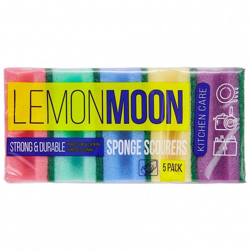 Губка фреза /96х64х42/ Желтая EL с Фиолетовом абразивом пл. 650 "Lemon Moon" 5шт (72шт-уп) 