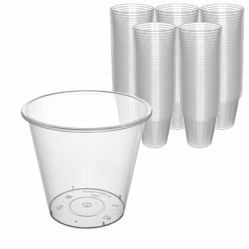 Стакан пластиковый (PP) Bubble Cup 300мл глянцевый 50шт "Комус" (10шт-уп) 