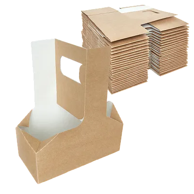Держатель картонный для 2 стаканов, DoECO Cupholder, 50 шт (7 уп/кор)