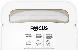 Диспенсер для покрытий на унитаз сложение 1/2, Focus белый