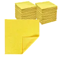 Микрофибра 30х30 - оверлок Желтая 220гр (100шт*кор)