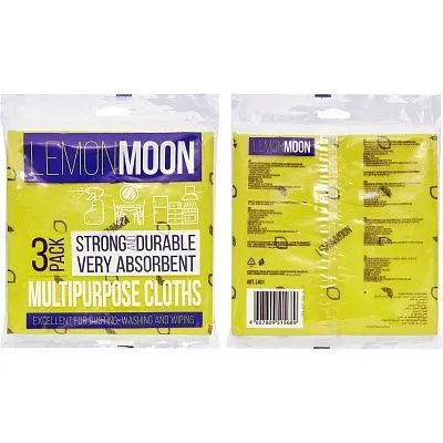 Салфетка вискозная 38×38 см, 3 шт, плотность 110 г/м², LM (28 шт/кор)