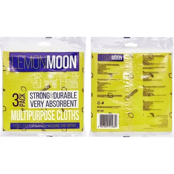 Салфетка вискозная 38×38 см, 3 шт, плотность 110 г/м², LM (28 шт/кор)