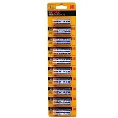 Батарейки АА - Kodak 10шт отрывные