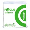 FOCUS Салфетки 24х24 1сл Белые 100л - [24шт] 