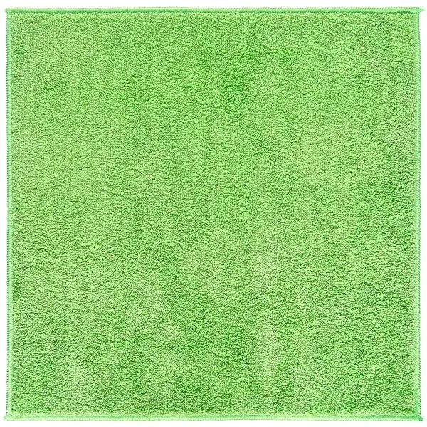Салфетка из микрофибры зелёная 40×40 см, оверлок, 280 г/м² (200 шт/кор)