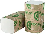 FOCUS Полотенца бумажные V сложения 1 слой 250л - [15шт] лист 23х20,5см