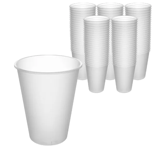 Стакан для bubble tea матовый 375 мл, PP, ВЗЛП, 25 шт (12 уп/кор)