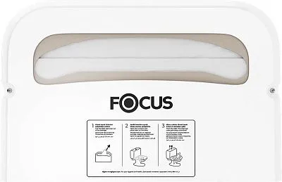 Диспенсер для покрытий на унитаз сложение 1/2, Focus белый