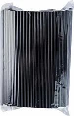 Трубочки для напитков прямые 7×210 мм чёрные, 250 шт (28 уп/кор)