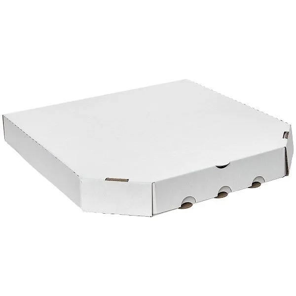 Коробка для пиццы 30×30 см белая / крафт, микрогофра [100 шт]