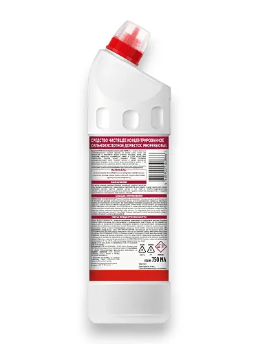 Кислотное чистящее средство для унитаза Domestos, гель, утёнок, 750 мл (12 шт/кор)