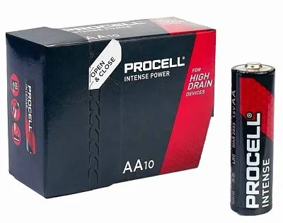 Батарейки АА - Duracell Procell Intense LR6 10шт Профессиональная линия Бельгия