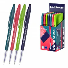 Набор из 4 ручек шариковых ErichKrause Slender® Stick Reef 0.7, Super Glide Technology, цвет чернил 