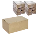 DE Fast Food Box коробка крафт L - 50шт (10уп*кор)