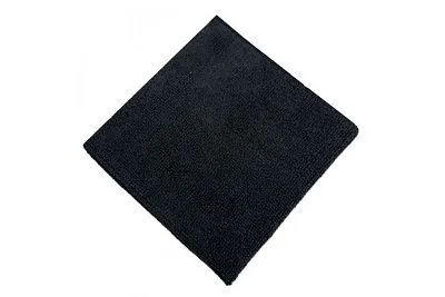 Салфетка из микрофибры чёрная 30×30 см, оверлок, 220 г/м² (600 шт/кор)