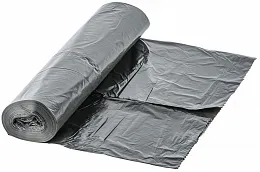 Мешки для мусора прочные 240 л чёрные, 10 шт в рулоне, 90×130 см, Tesgo (12 шт/кор)