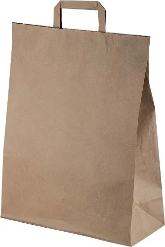 Пакет бумажный с плоскими ручками 350×150×450 мм, 70 г/м² [200 шт]
