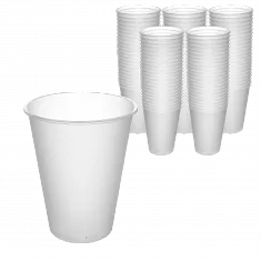 Стакан для bubble tea матовый 375 мл, PP, ВЗЛП, 25 шт (12 уп/кор)