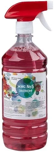 Средство для мытья стёкол ЖМС №5 эконом, спрей, 1 л (12 шт/кор)
