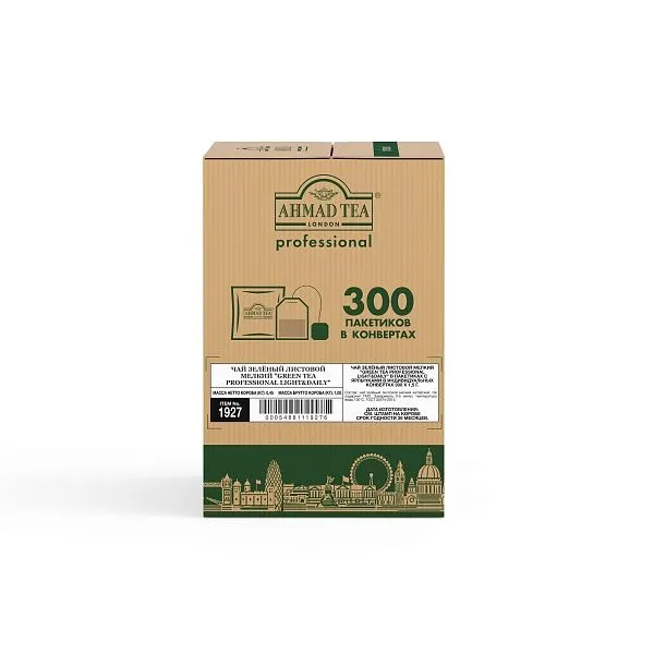 Чай 1,5гр Light Daily Зеленый в пакетиках (300шт в кор) Ahmad Tea 