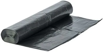 Мешки для мусора прочные 120 л чёрные, 25 шт в рулоне, 70×105 см, Tesgo (12 шт/кор)
