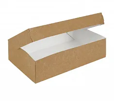 DE Cake 1900 коробка 1900мл - 25шт крафт (12уп*кор) 230х140х60 