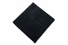 Салфетка из микрофибры чёрная 30×30 см, оверлок, 220 г/м² (600 шт/кор)