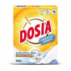 Стиральный порошок для белого белья Dosia, 400 г (22 шт/кор)