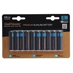 Батарейки АА - GoPower Ultra 10шт 