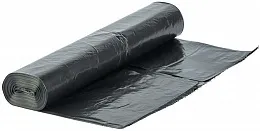 Мешки для мусора прочные 120 л чёрные, 25 шт в рулоне, 70×105 см, Tesgo (12 шт/кор)