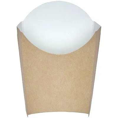 Коробка для картофеля фри крафт L, DoECO Fry, 50 шт (20 уп/кор)