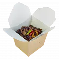 DE Noodles контейнер Wok крафт 700мл - 20шт квадратный (15уп*кор)