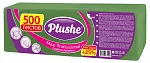 PLUSHE Салфетки 24х24 1сл Зеленые 400л - [6шт] 