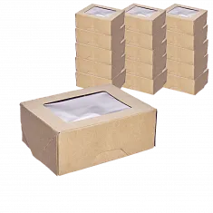 Спайка 1EA OneBox коробка с окном  350мл - 25шт черный (24уп*кор) 80х100х40