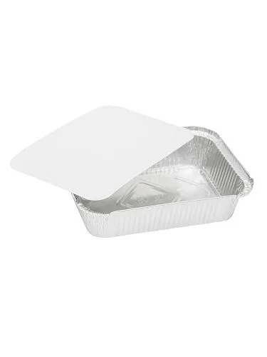 Крышка для алюминиевого контейнера картонная, R64, 100 шт (4 уп/кор)
