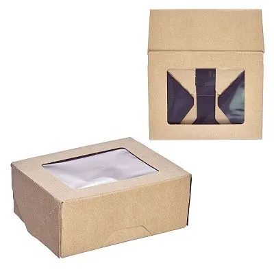 Спайка 1EA OneBox коробка с окном  350мл - 25шт черный (24уп*кор) 80х100х40
