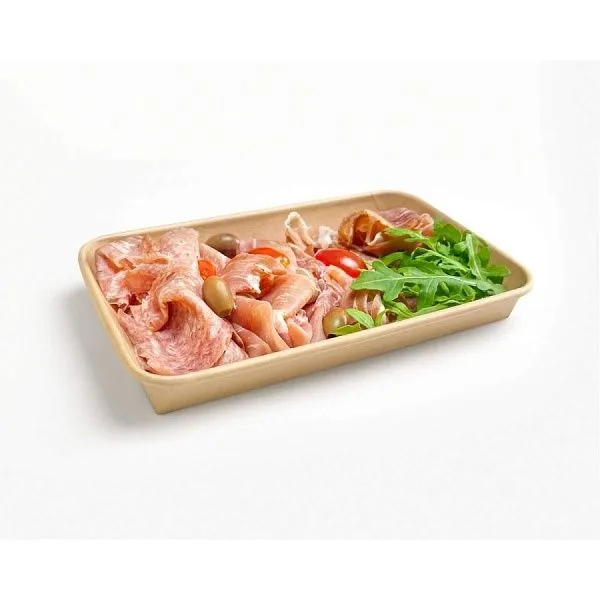 Спайка 1EA OnePlatter 350мл Лоток крафт - 25шт (22уп*кор)