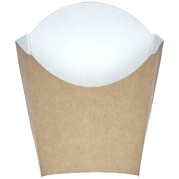 Коробка для картофеля фри крафт M, DoECO Fry, 50 шт (24 уп/кор)