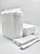 Шапочка - шарлотка белая - 100шт (20уп*кор)