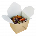 DE Noodles контейнер Wok крафт 500мл - 20шт квадратный (24уп*кор)