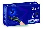 Нитриловые перчатки L чёрные Libry, плотность 3,6 г, 50 пар (10 шт/кор) ЧЗ