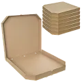 Коробка для пиццы 40х40 - [50шт] крафт / крафт микрогофра