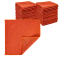 Микрофибра 30х30 - оверлок Красная 220гр (100шт*кор)