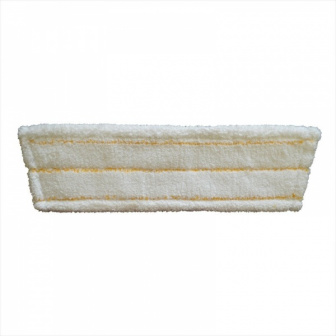 Моп липучка 40см микрофибра с желтым абразивом - Белая 