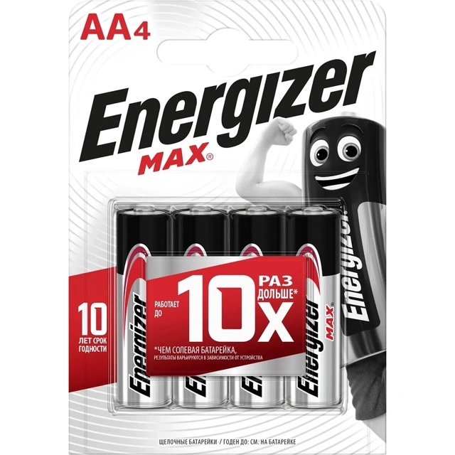 Батарейки АА "Energizer" (4шт в упак)