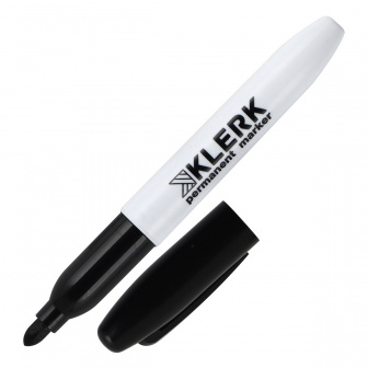 Klerk Day Маркер перманентный черный 1,5- 3мм (12шт*кор)