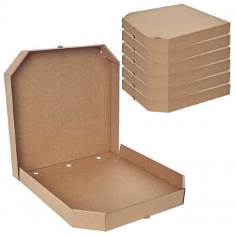 Коробка для пиццы 35х35 Крафт / Крафт микрогофра (100шт)
