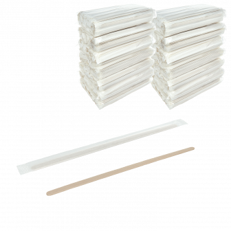 Размешиватель деревянный в инд. уп. 180мм - 250шт (40уп*кор) 